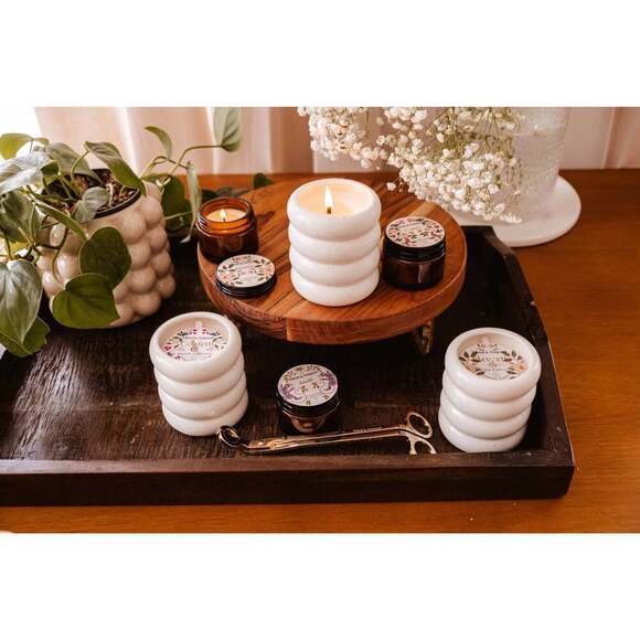 Fleurette - mini candle 2 oz Updated Pattern - Picture 3 of 4